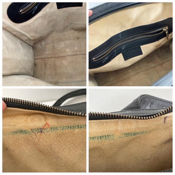 MCM vintage black visetos canvas shoulder bag - Picture 9 of 11